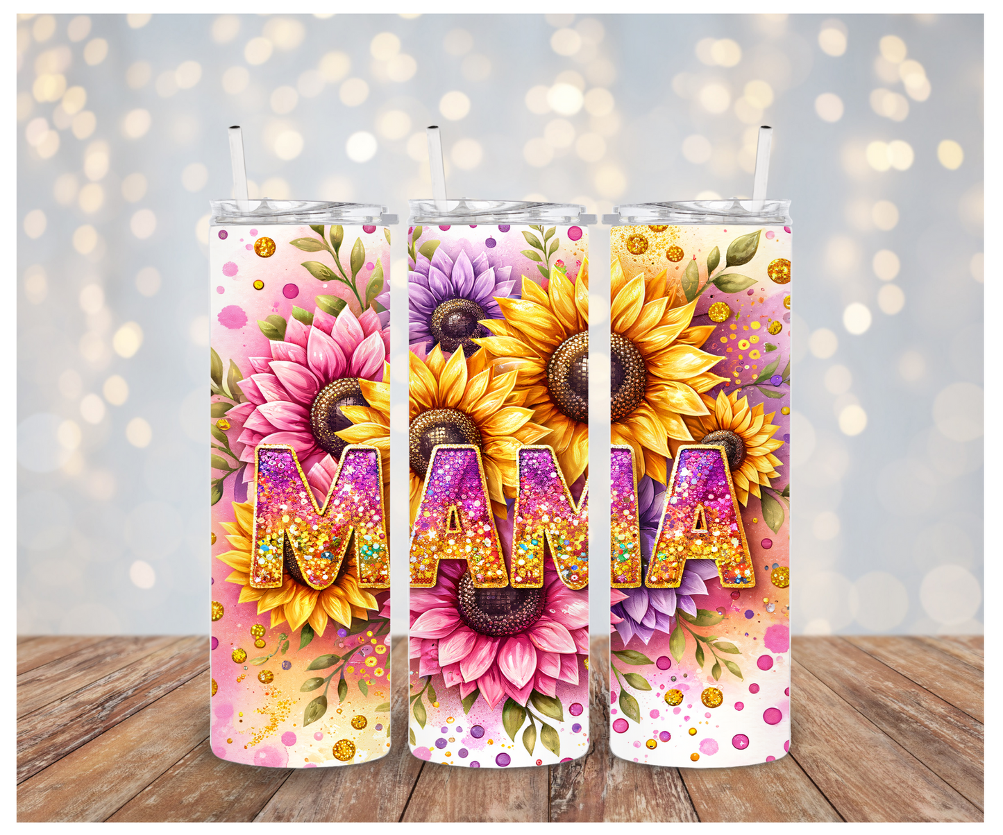 Sparkle Mama sunflower    Sublimation Transfer