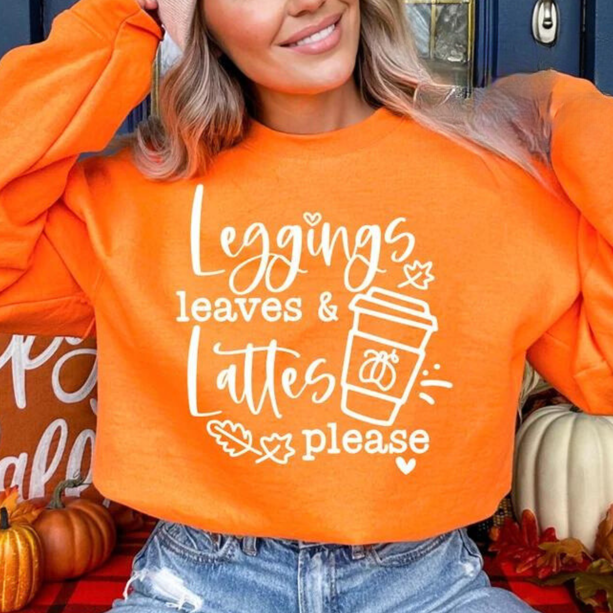 Leggings leaves & lattes please