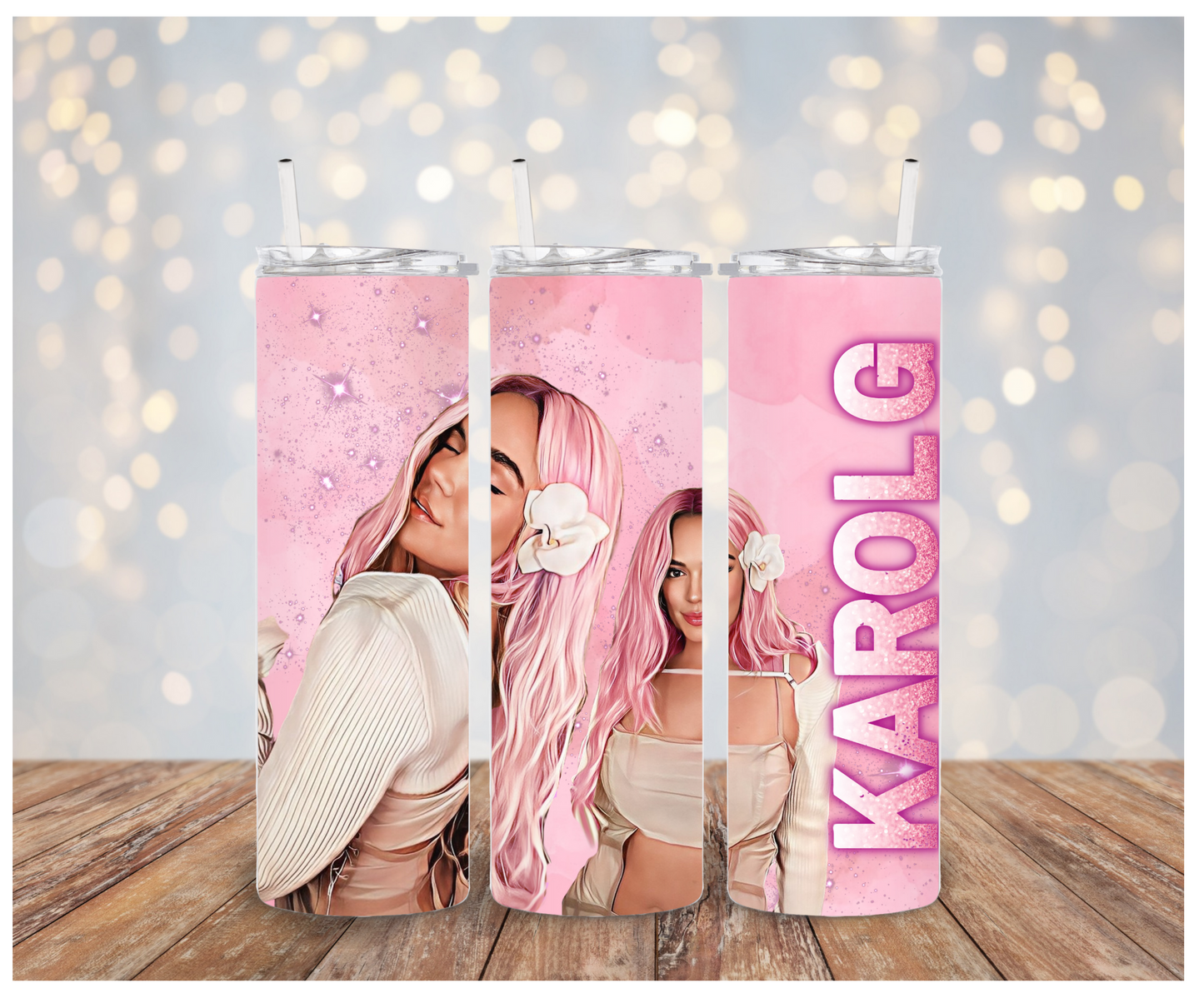 KarolG pink hair  Sublimation Transfer