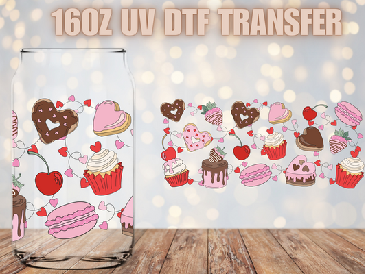 Valentines Pastries UV DTF Wrap