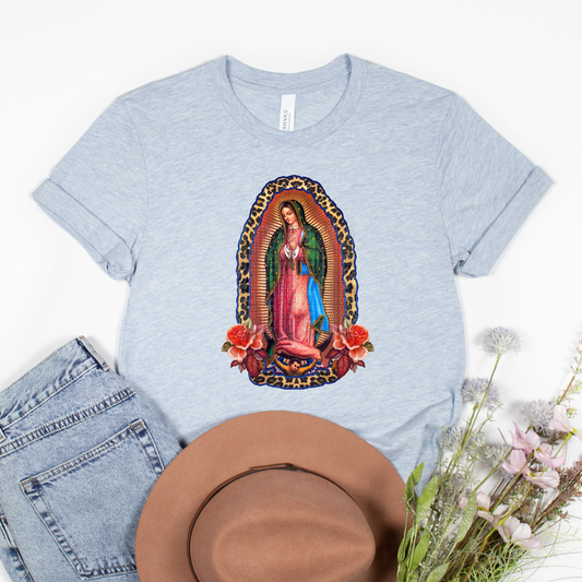 Virgen Maria blue border
