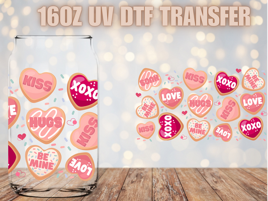 Valentines Hearts UV DTF Wrap