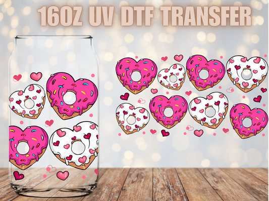 Heart Donuts UV DTF Wrap