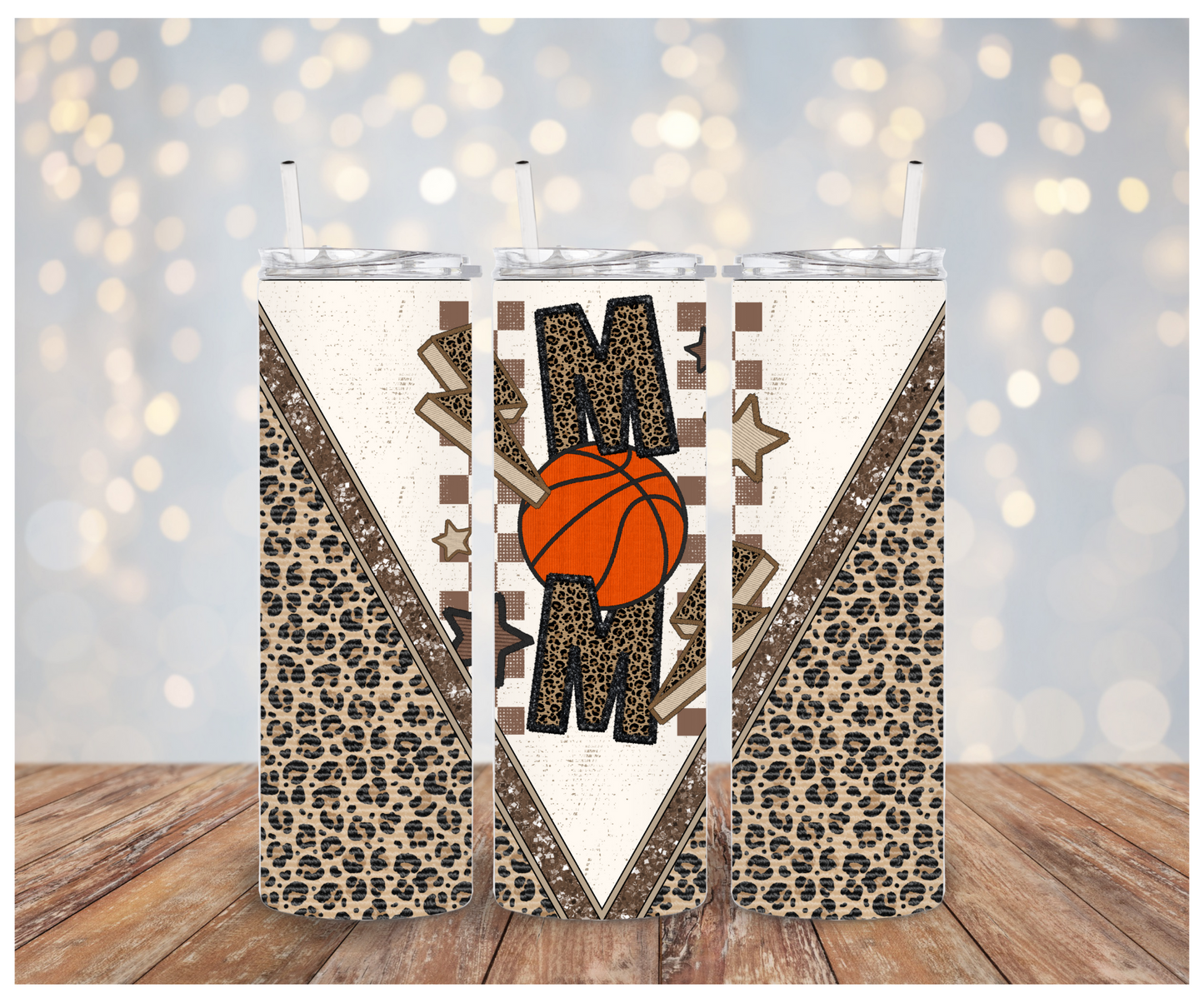 Leopard Basketball Mom Sublimation Wrap