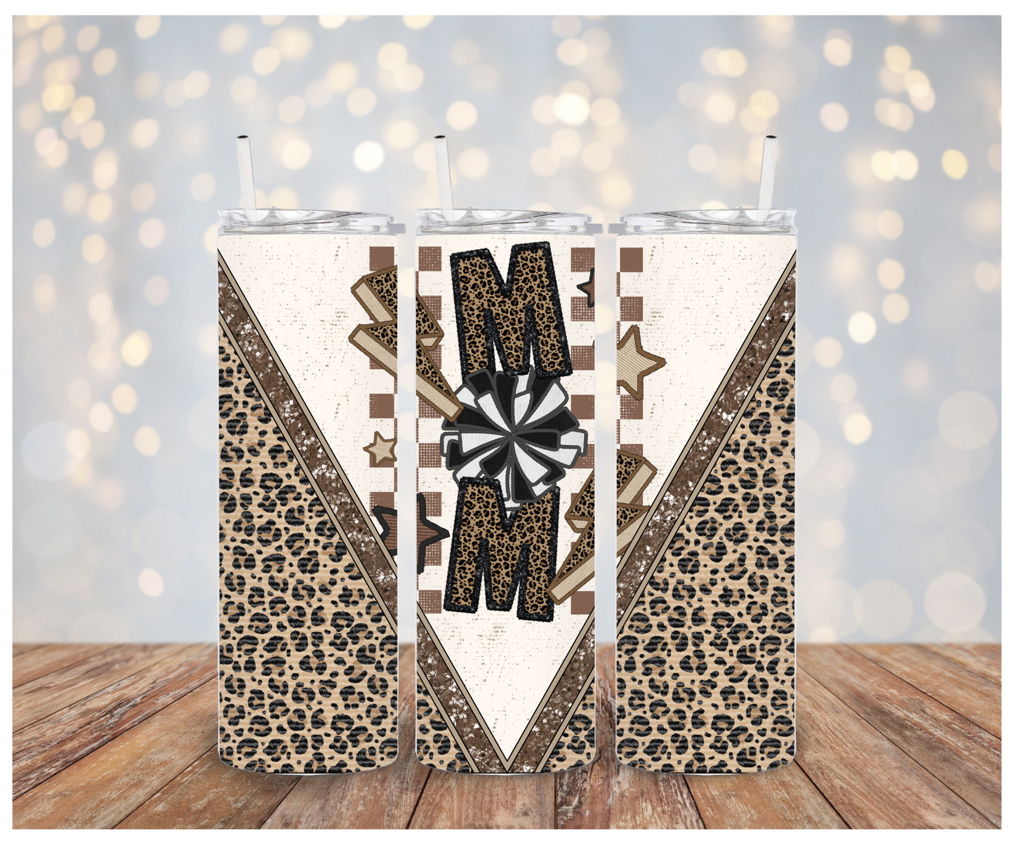 Cheer Mom Leopard Vinyl Wrap