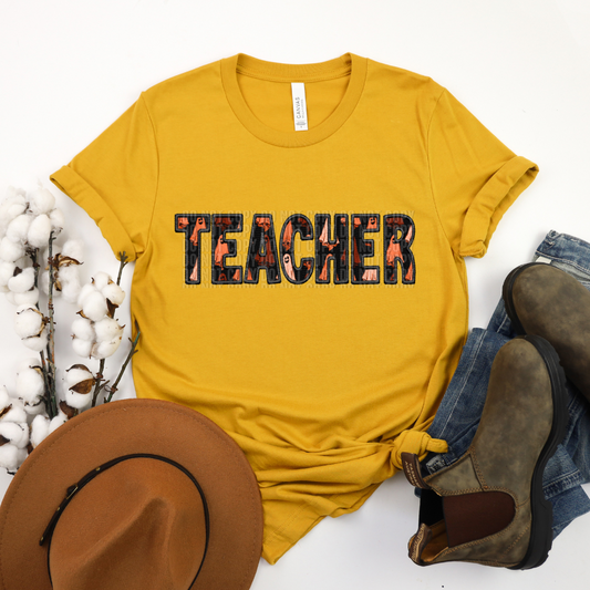 Teacher (Faux embroidery effect)