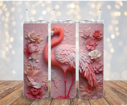 3D Flamingo Sublimation Transfer