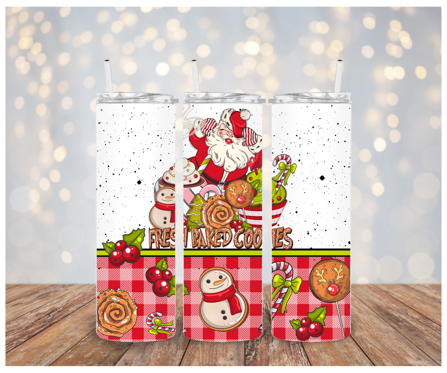 Santa's Bakery  Sublimation Wrap