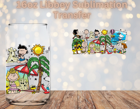 Summer cartoon Sublimation Transfer