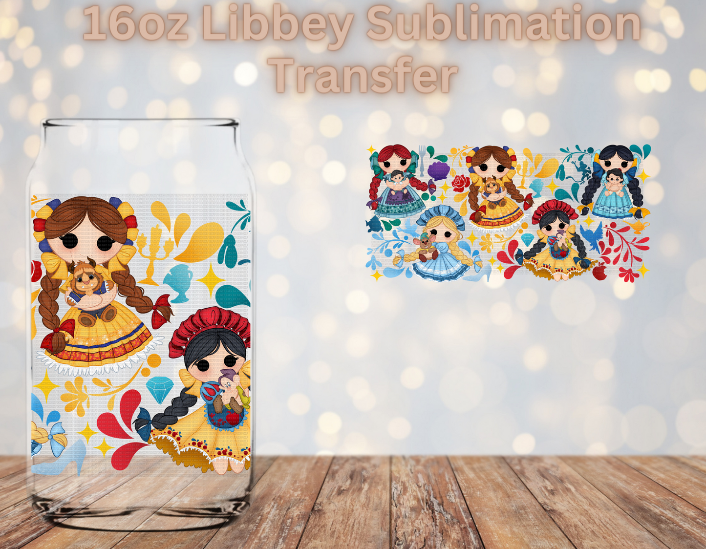 Mex Doll Princess Sublimation Transfer