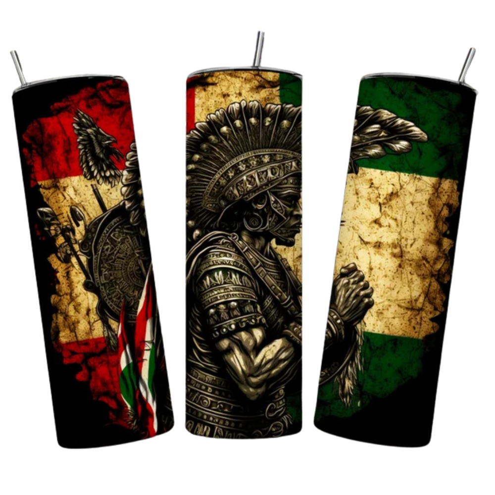 Aztec Warrior  Tumbler Transfer