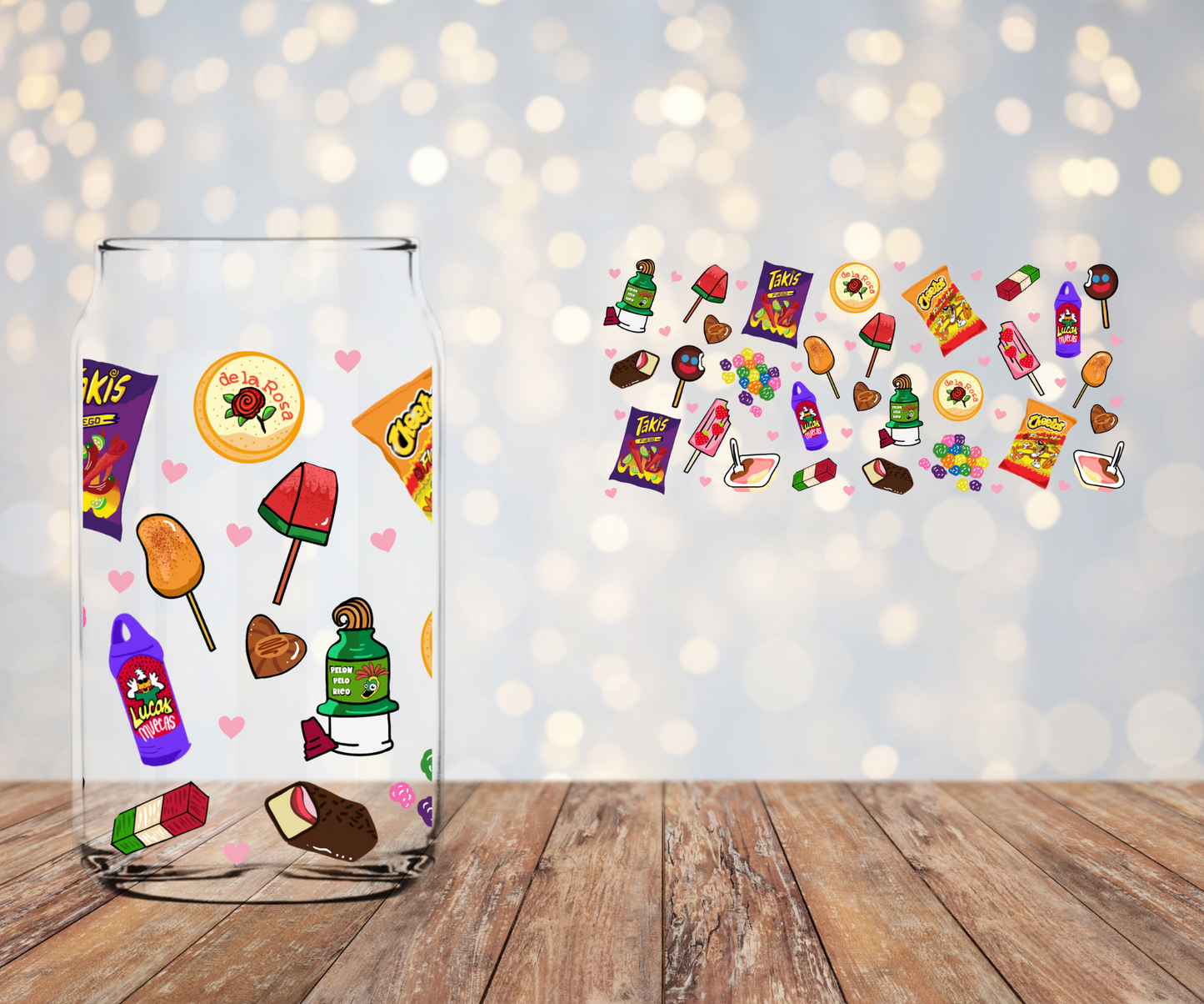 Mexican Candies Libbey Sublimation Transfer