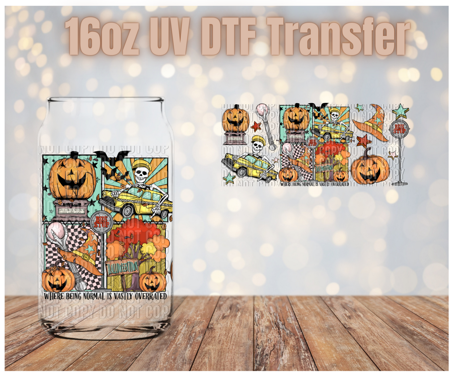 Halloweentown UV DTF Wrap