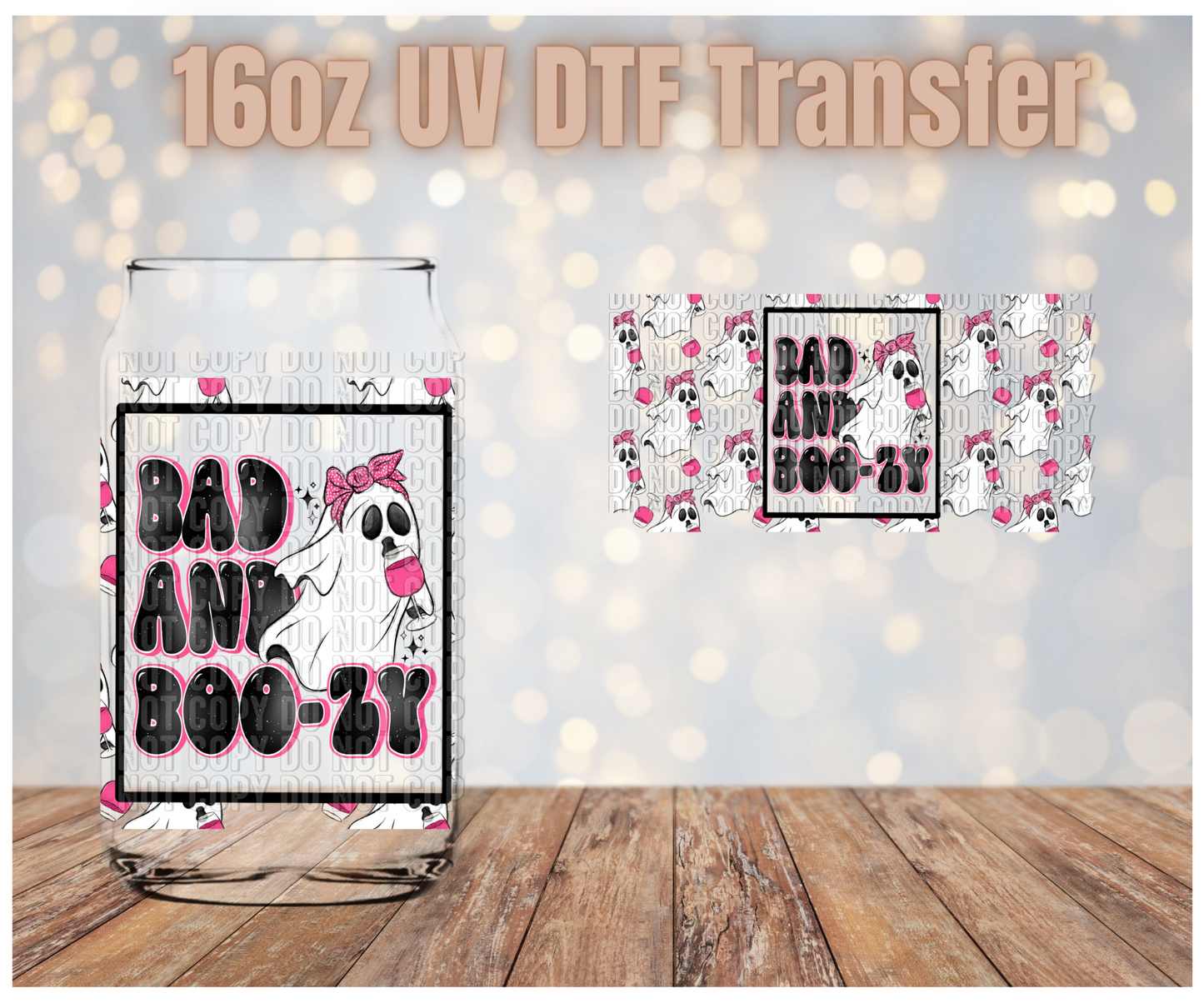 Bad and BOO-ZY UV DTF Wrap