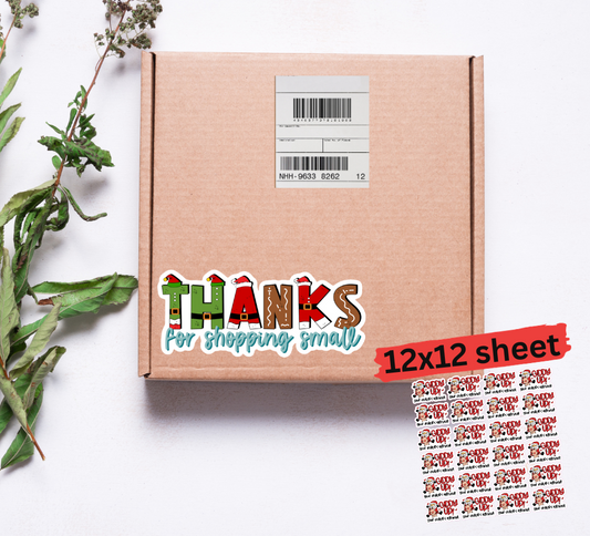 Thanks for shopping small packing stickers