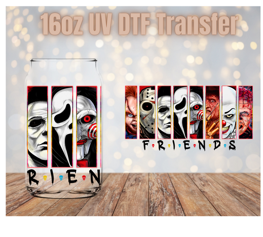 Horror Friends UV DTF Wrap