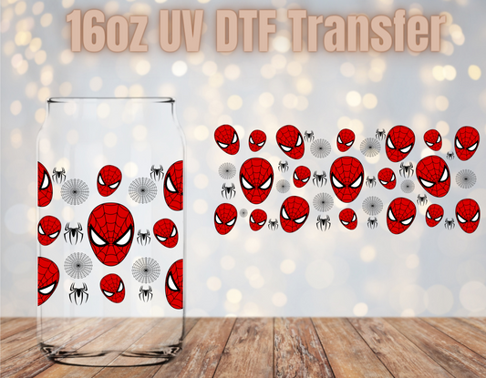 Spider Dude Face UV DTF Wrap