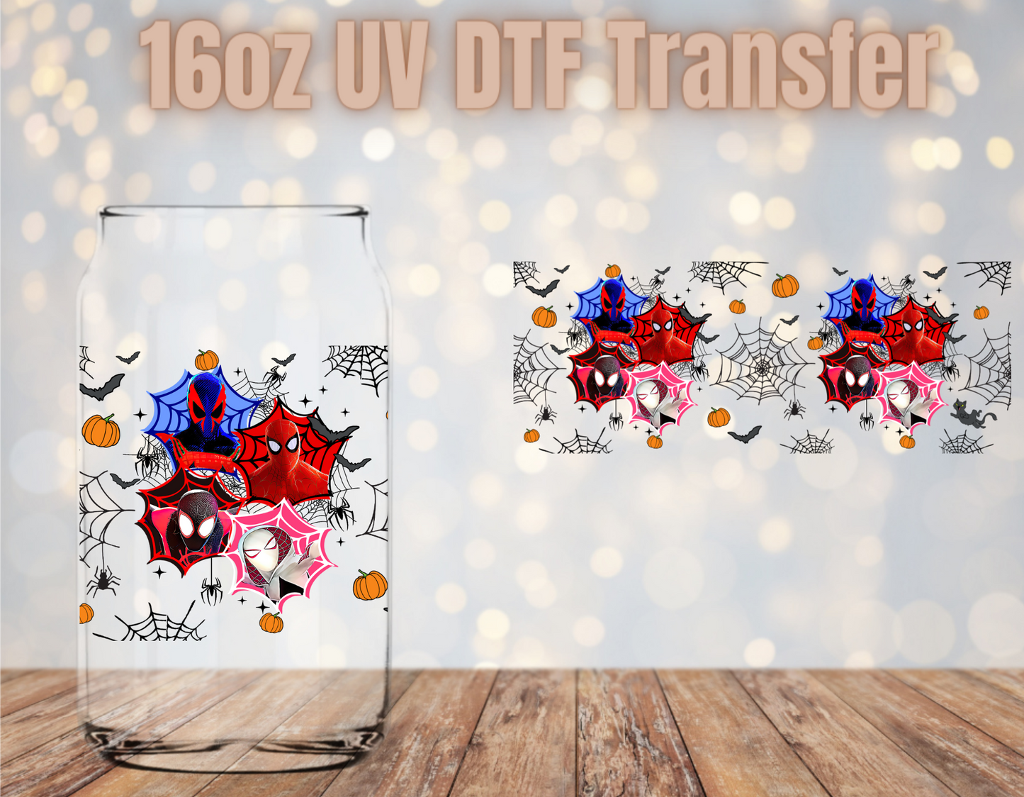 Spider Dude Halloween UV DTF Wrap