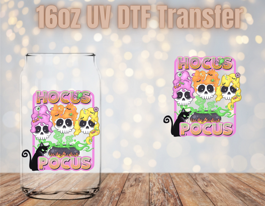 Hocus Pocus Skulls 1 UV DTF Wrap
