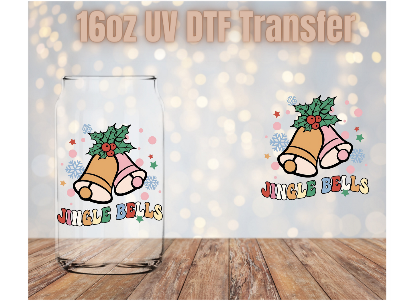Jingle Bells UV DTF Wrap