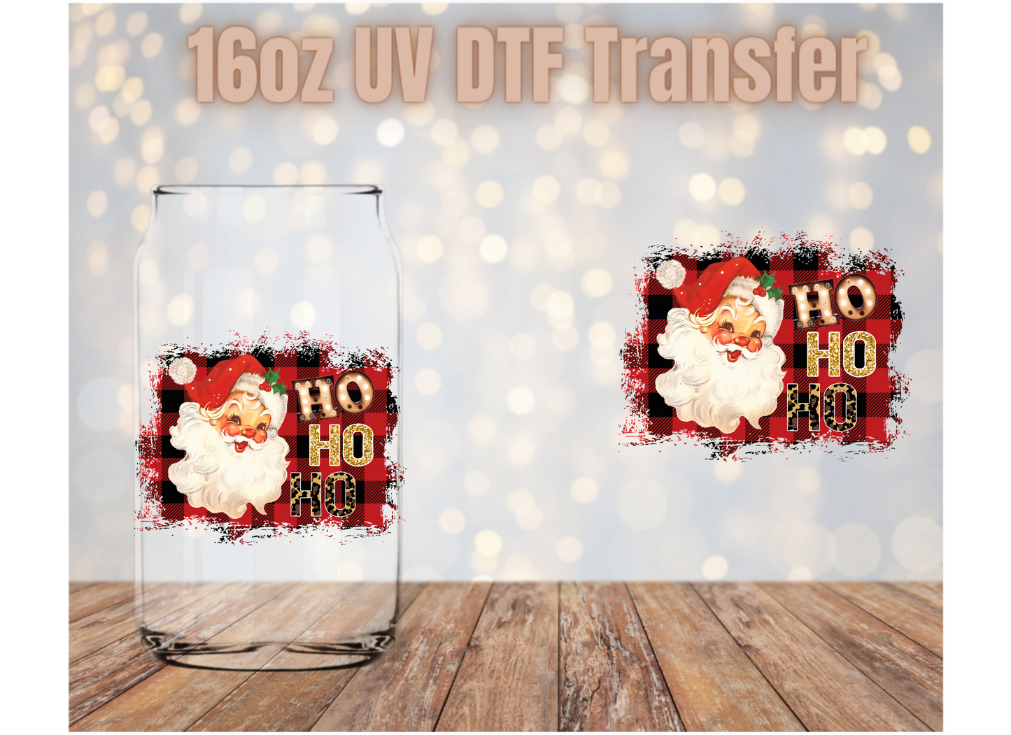 Ho Ho Ho 4 UV DTF Wrap