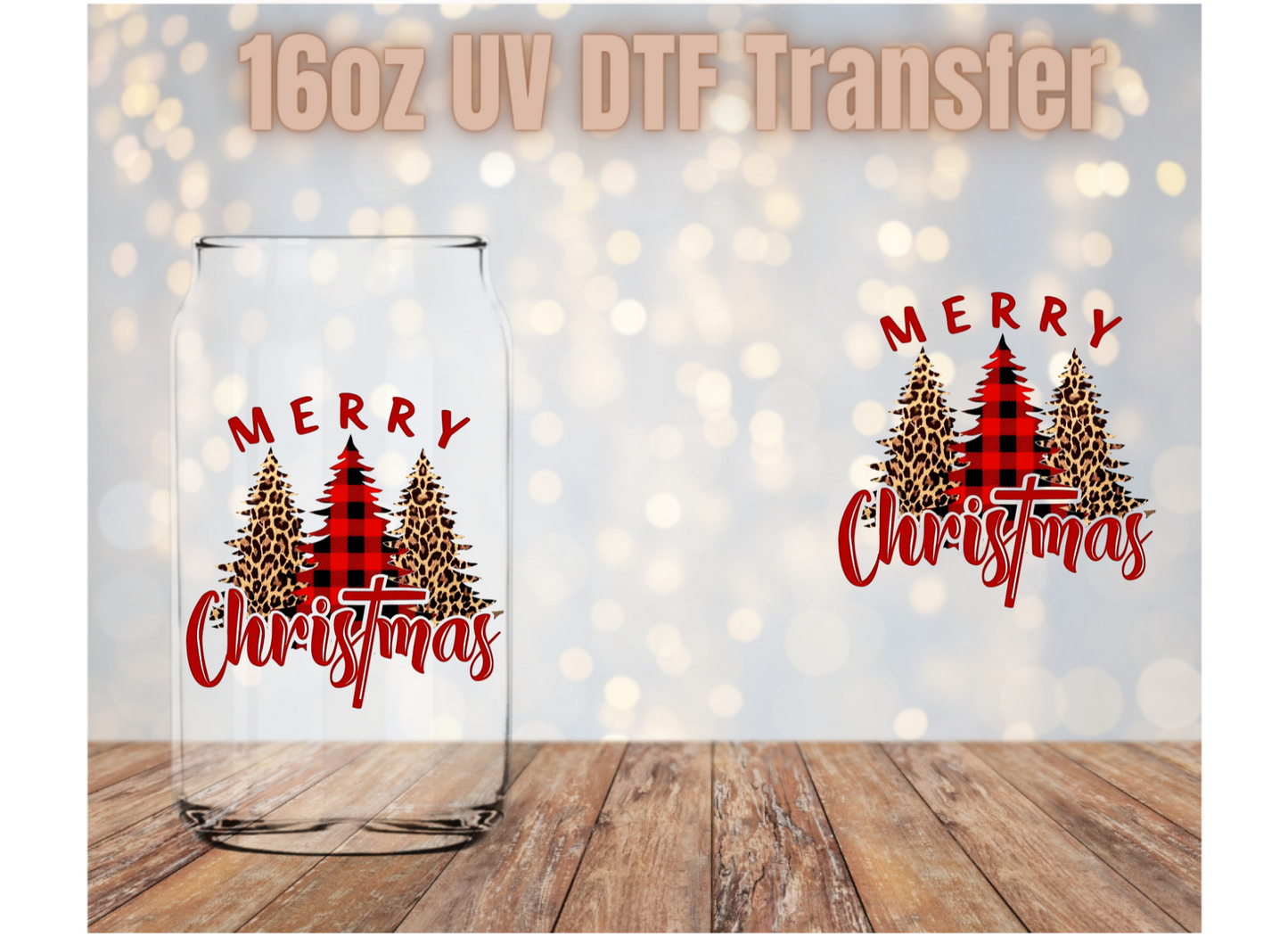 Merry Christmas Trees DTF Wrap