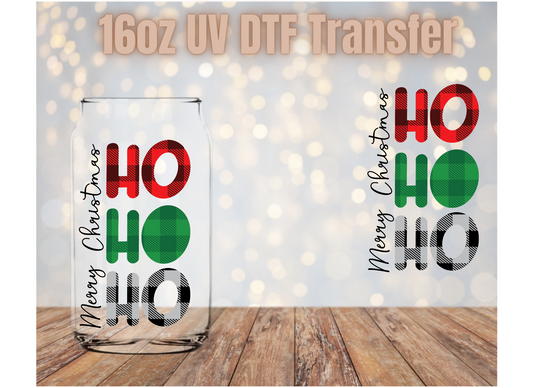 Ho Ho Ho 3 UV DTF Wrap