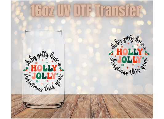 Holly Jolly UV DTF Wrap