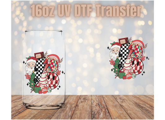 Retro Christmas Vibes UV DTF Wrap