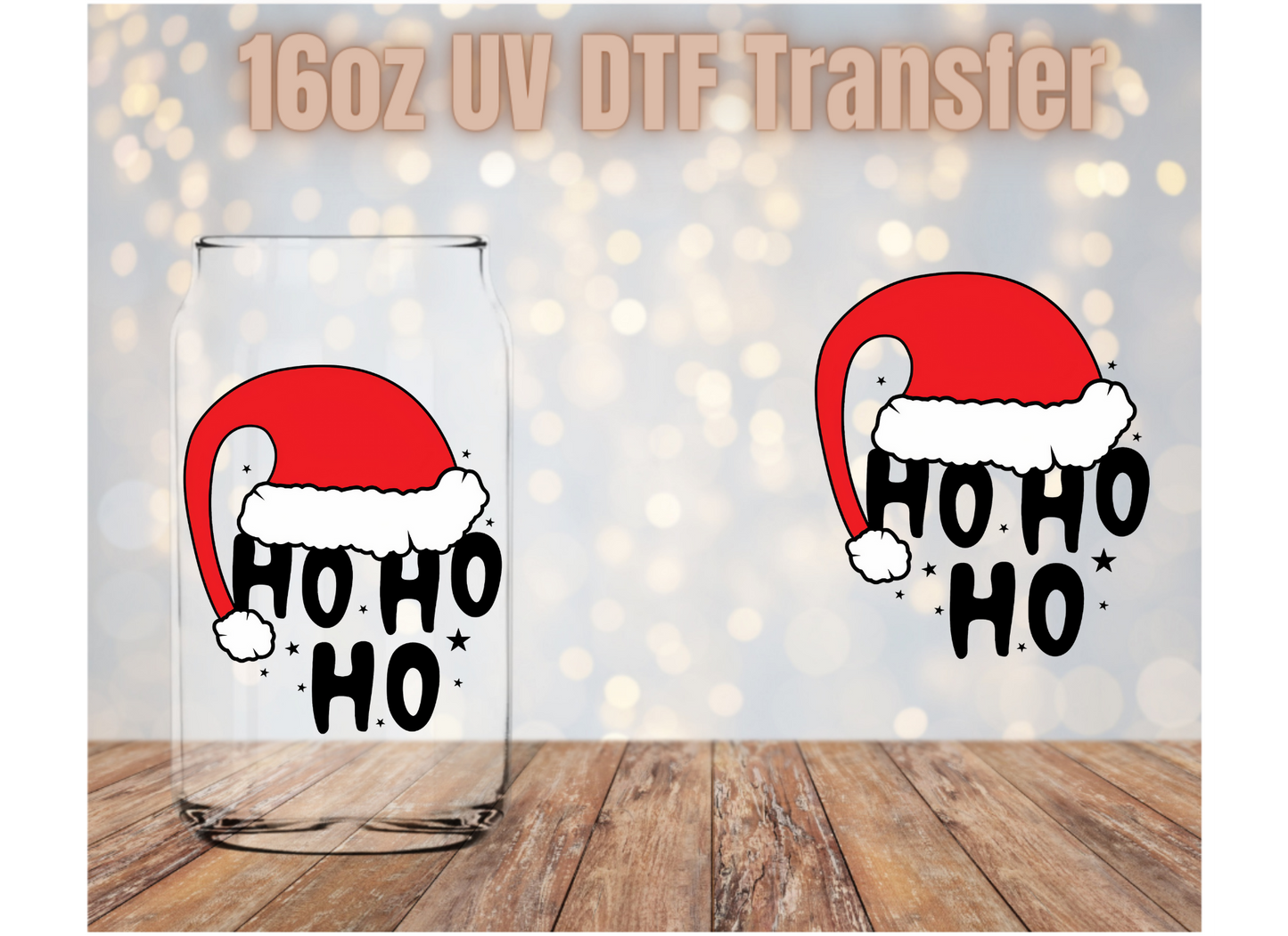 Ho Ho Ho 2  UV DTF Wrap