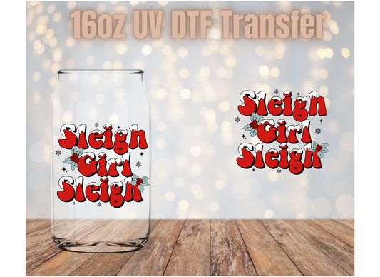 Sleigh Girl Sleigh UV DTF Wrap