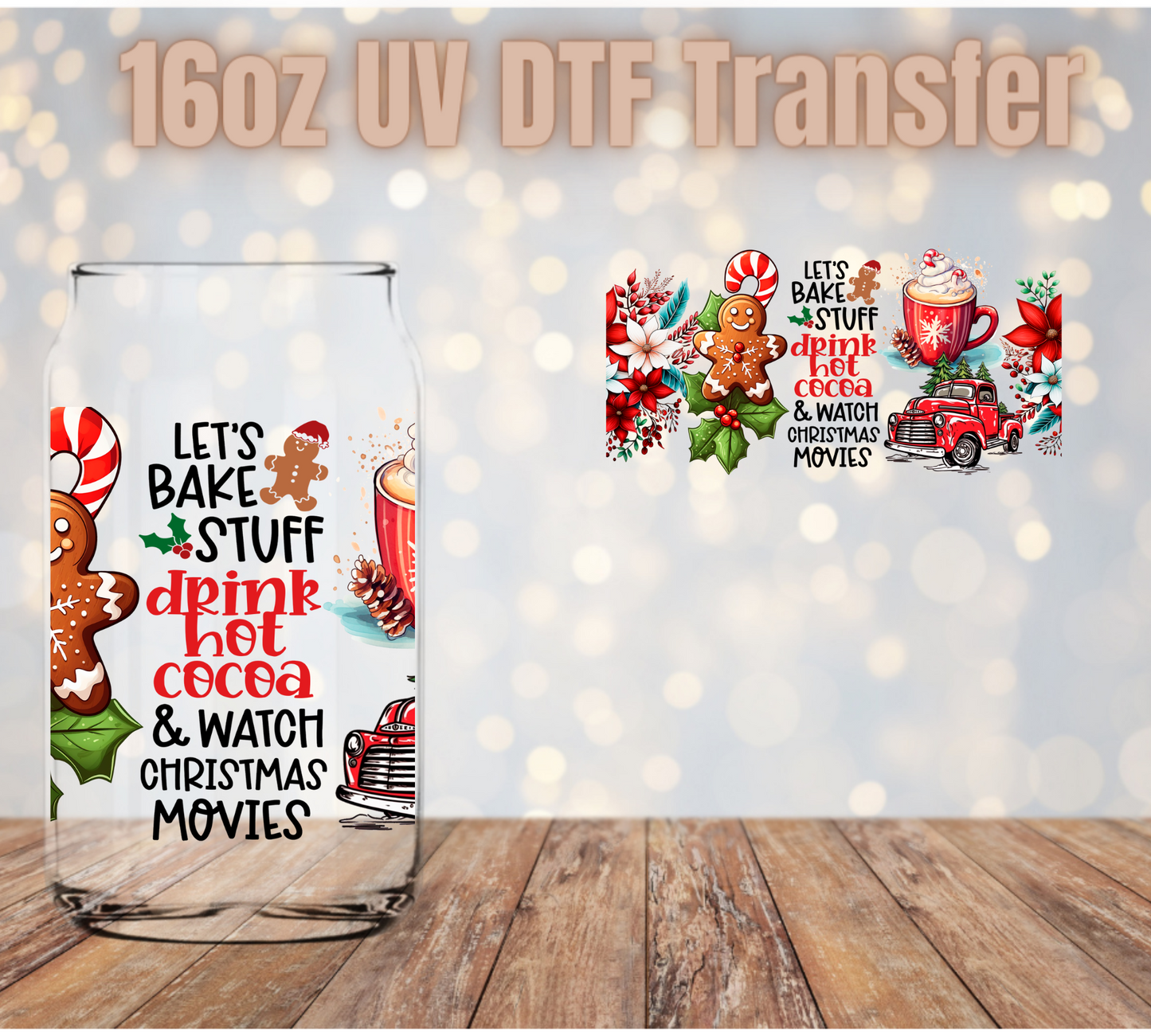 Let's Bake stuff UV DTF Wrap