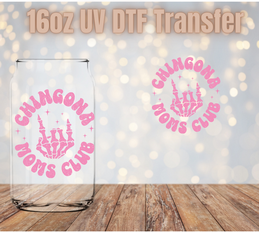 Chingona Moms Club UV DTF Wrap