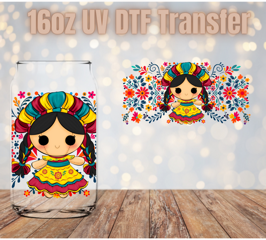 Mexican Doll  UV DTF Wrap