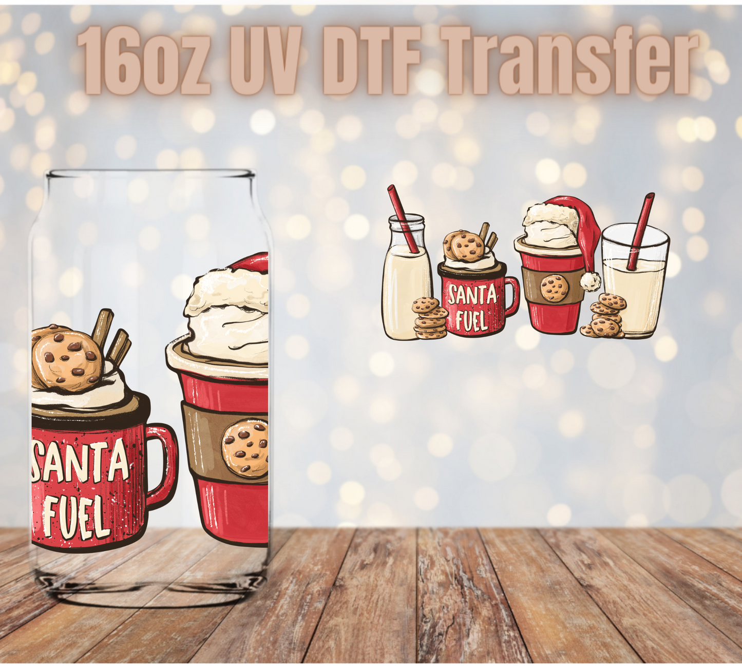 Santa Fuel UV DTF Wrap