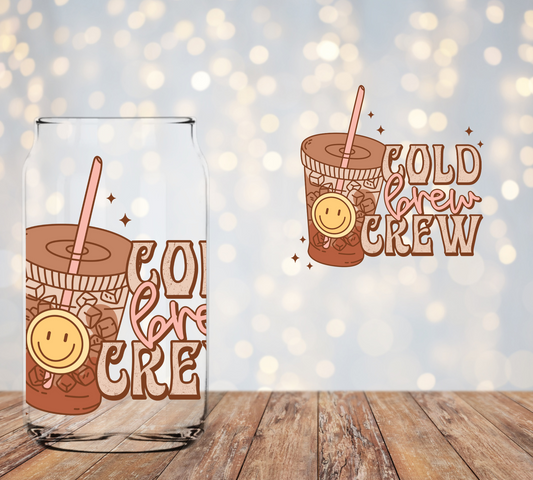 Cold Brew Crew  Libbey Decal