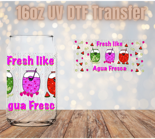 Fresh like agua fresca UV DTF Wrap