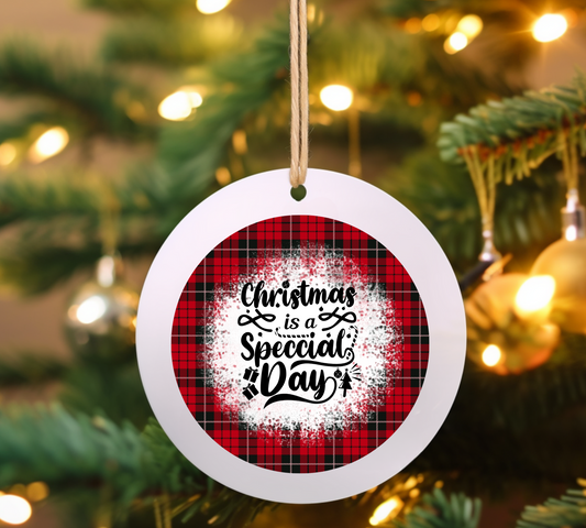 Christmas is a special day UV DTF Ornament Decal