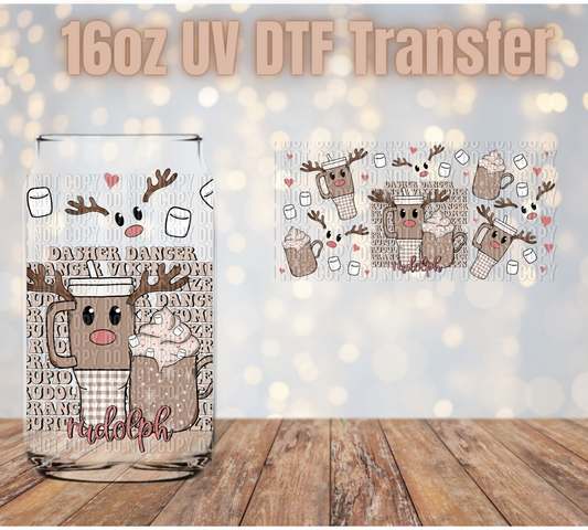 Reindeer UV DTF Wrap