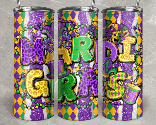 Mardi Gras Sublimation Transfer