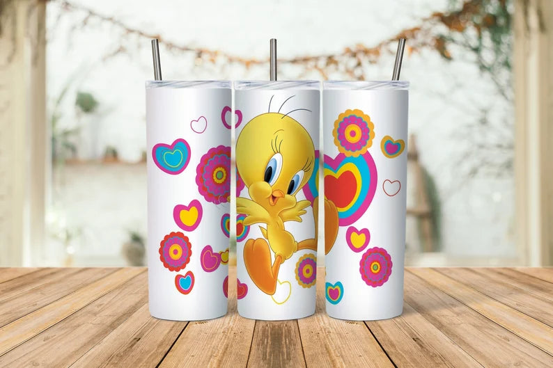 Yellow Bird Tumbler transfer