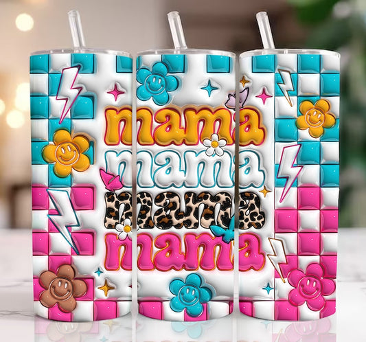 Mama Retro squares Sublimation Transfer