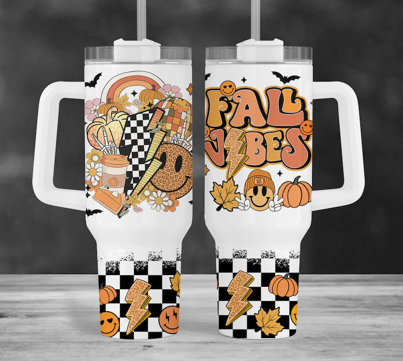 Fall Vibes 40oz Quencher Sublimation Transfer