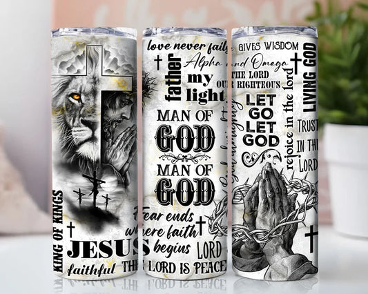 Man of God Tumbler Transfer