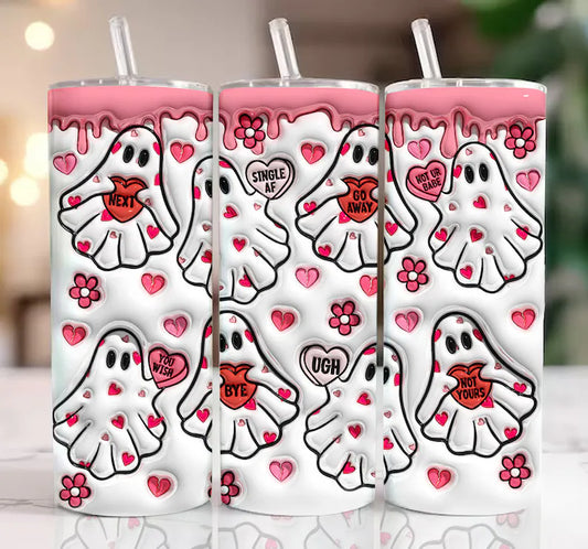 3D Valentine Ghosties Sublimation Transfer