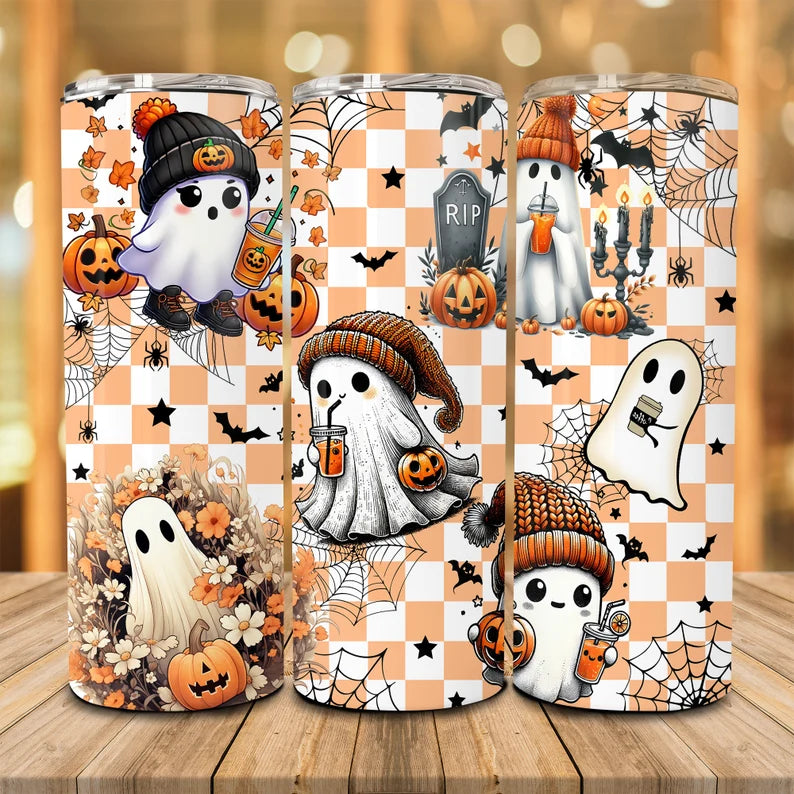 Halloween Ghosts plaid