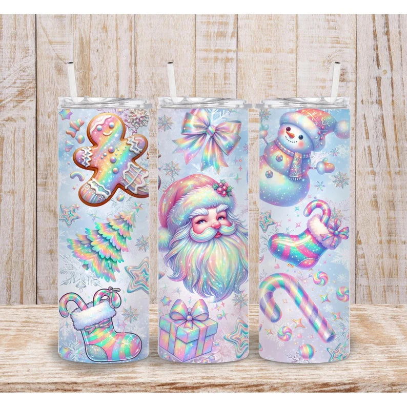 Holographic colors Santa