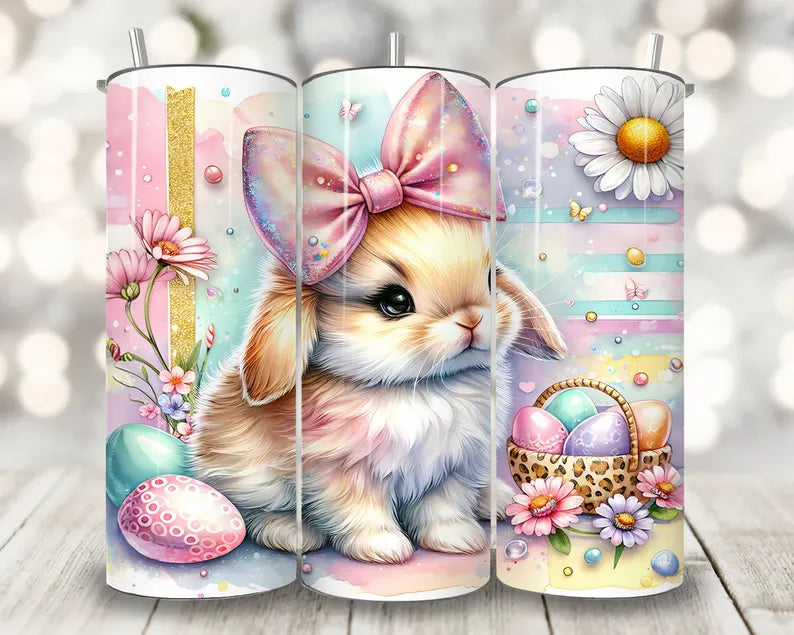 Cute Easter animal Tumbler Transfer