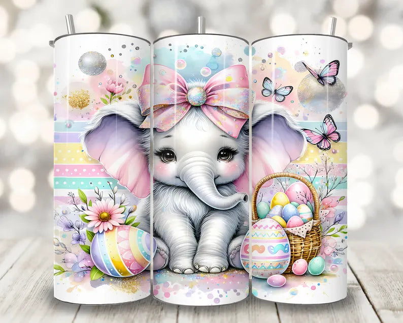 Cute Easter animal Tumbler Transfer