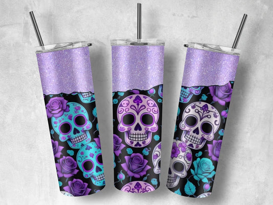 Lavender sugar skull